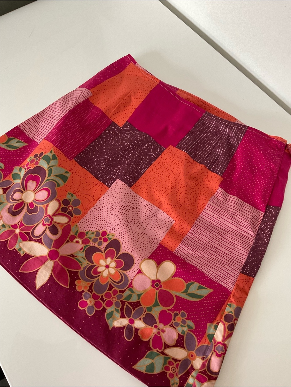 Talbots Kids Floral Patchwork Skirt - Size 8